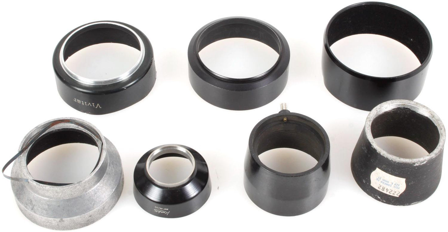 Lens Hoods Metal Assorted Lot