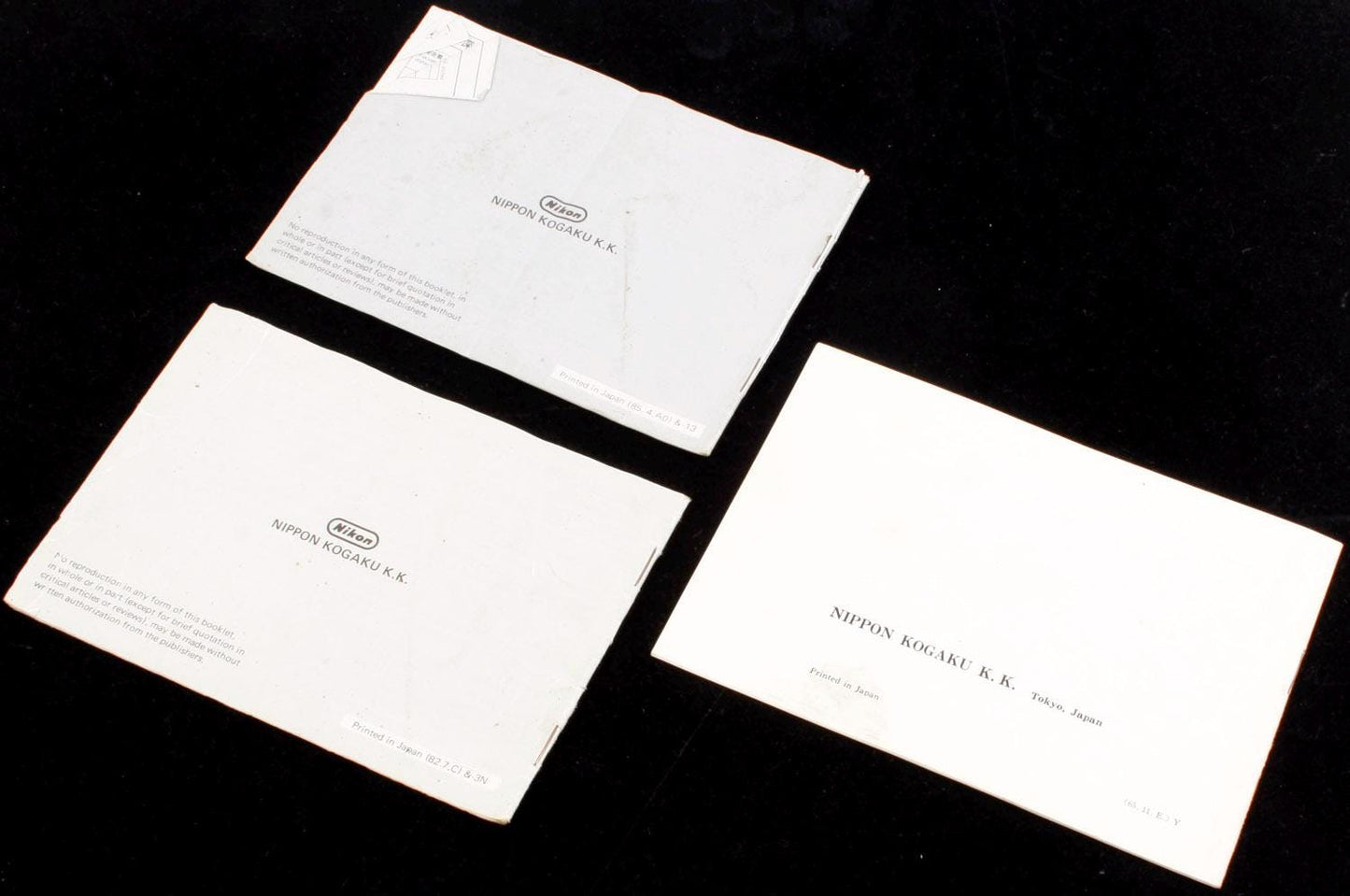Nikon Micro Lens Manuals 55mm f/2.8, 55mm f/3.5, 105mm f/4