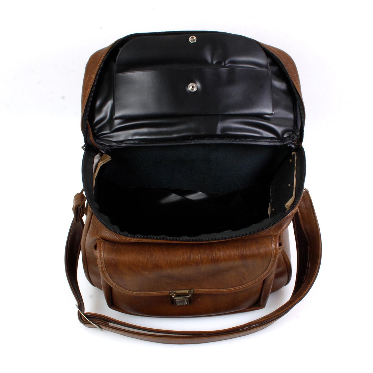 Vintage Leather Camera Bag Brown Leather Medium