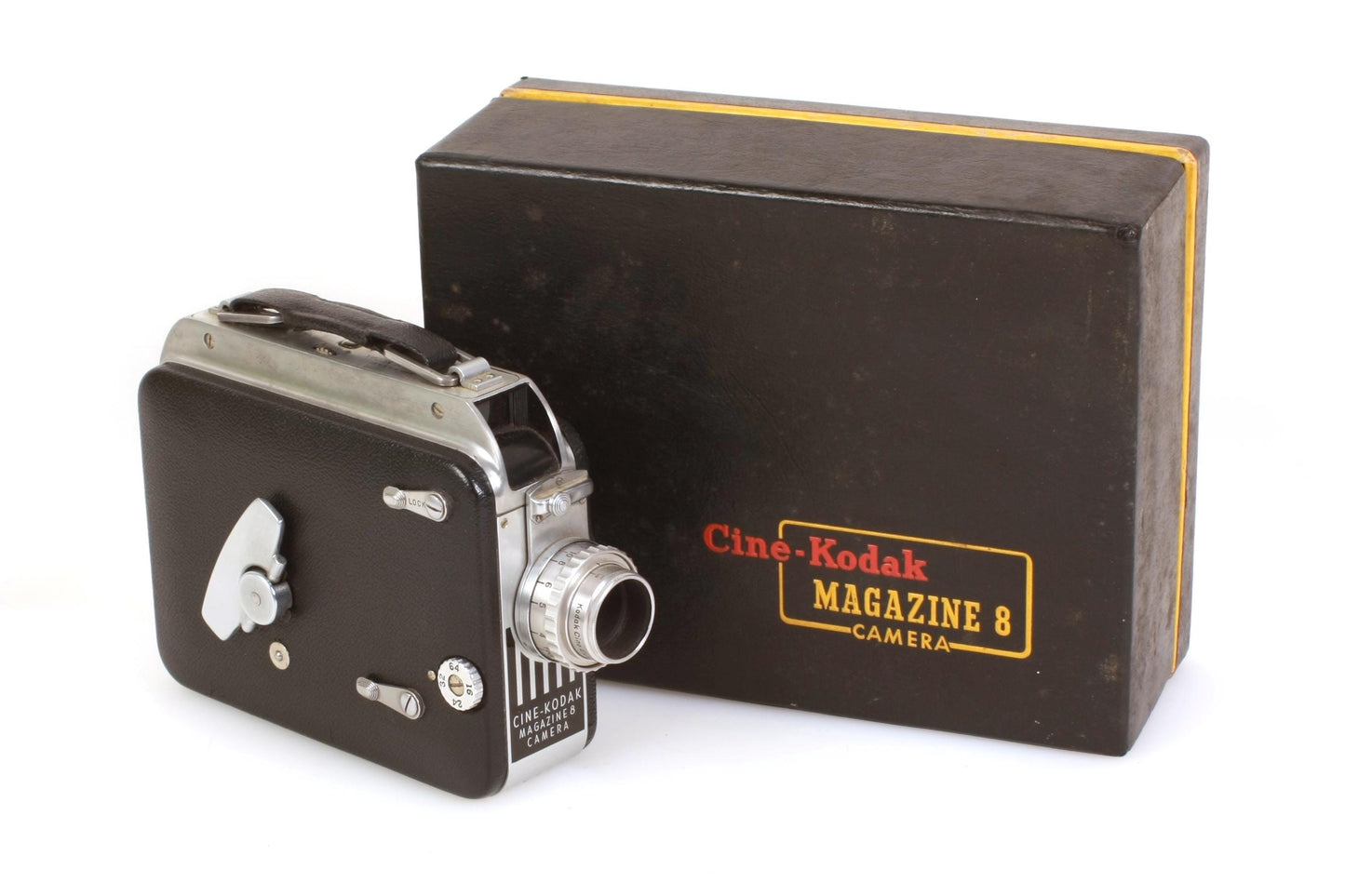 Cine-Kodak 8mm Art Deco Movie Camera in Original Box