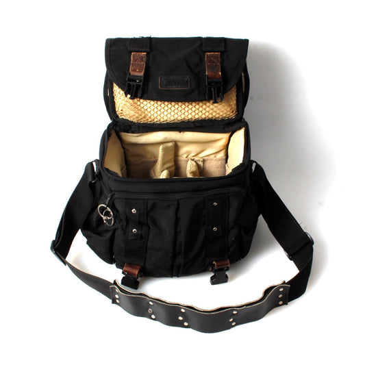 Vintage Black Camera Outfit Bag Large