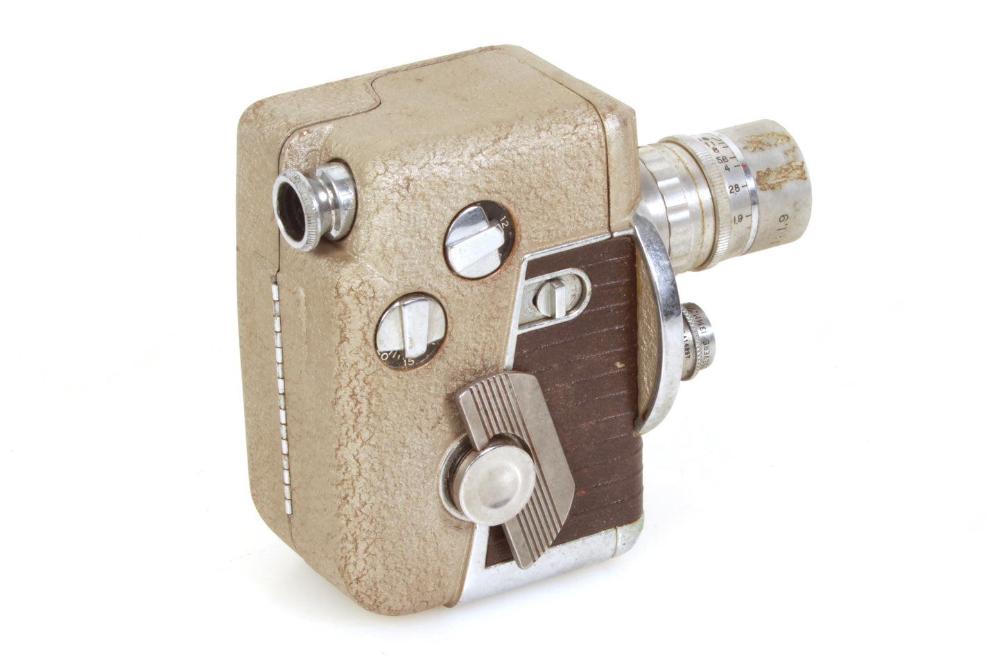 Revere 8 Model B-63 8mm Art Deco Movie Camera w/ 2 Lenses