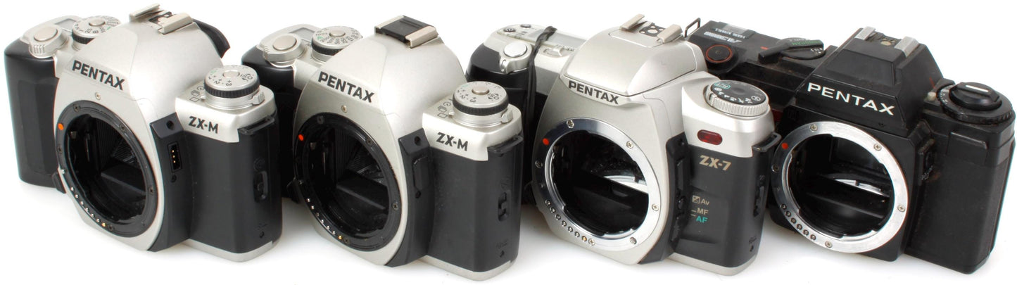 Pentax 35mm Autofocus Camera Lot of 4 for Display Prop or Repair
