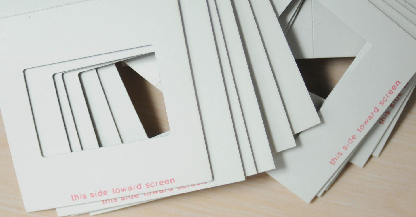 35mm Slide Mounts - Cardboard - Set of 25