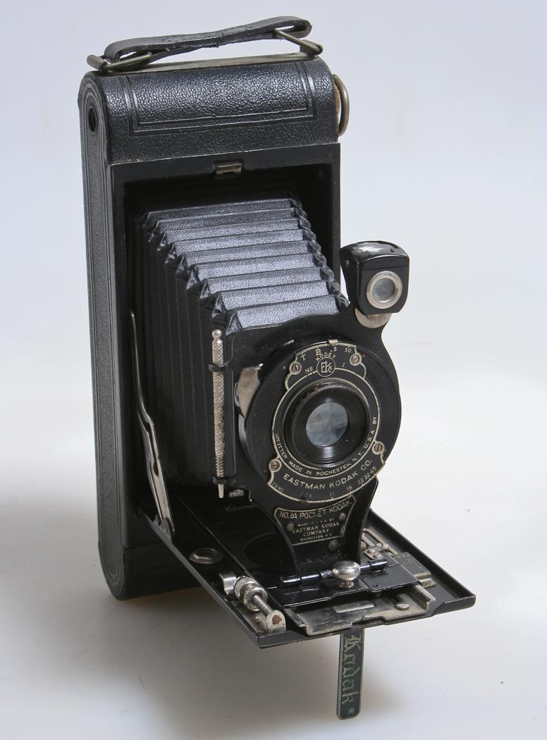 Kodak No. 1a Pocket, Art Deco Folding Bellows Camera W/ Original Stylist
