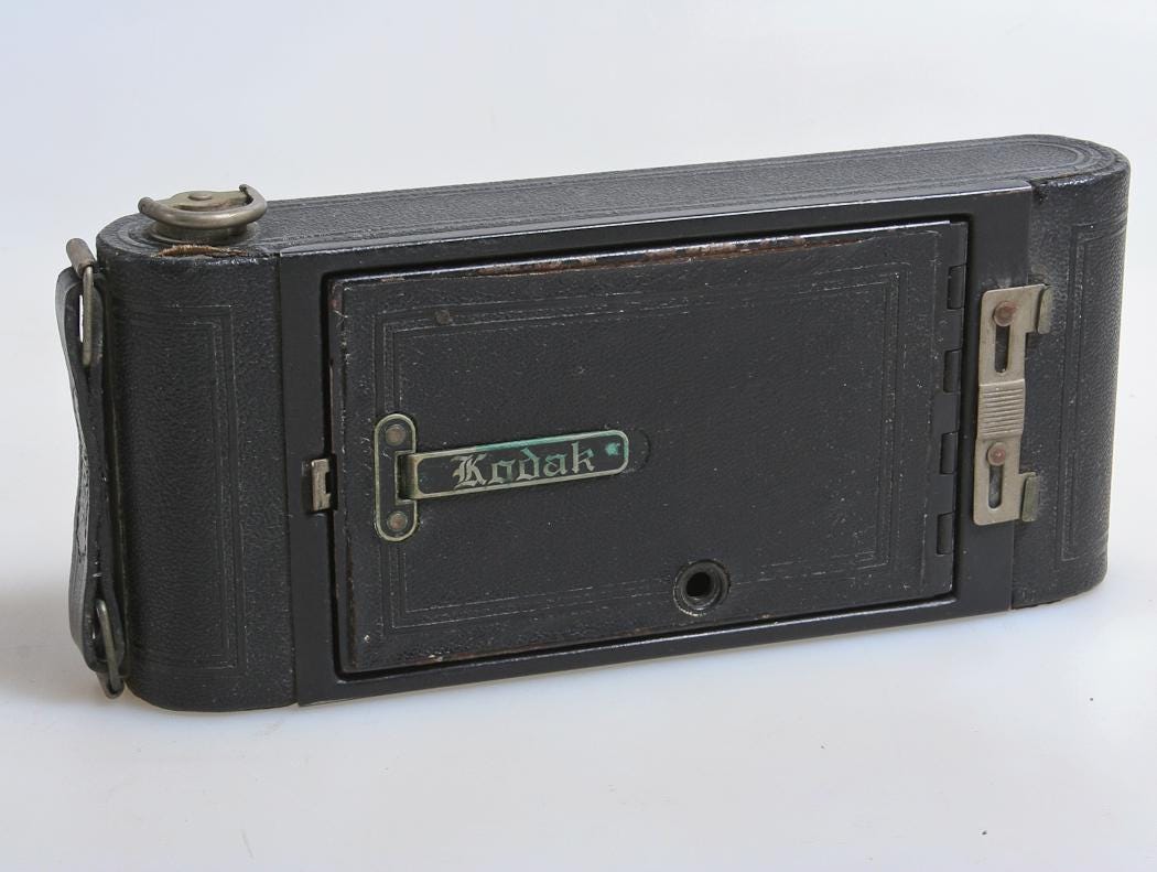 Kodak No. 1a Pocket, Art Deco Folding Bellows Camera W/ Original Stylist