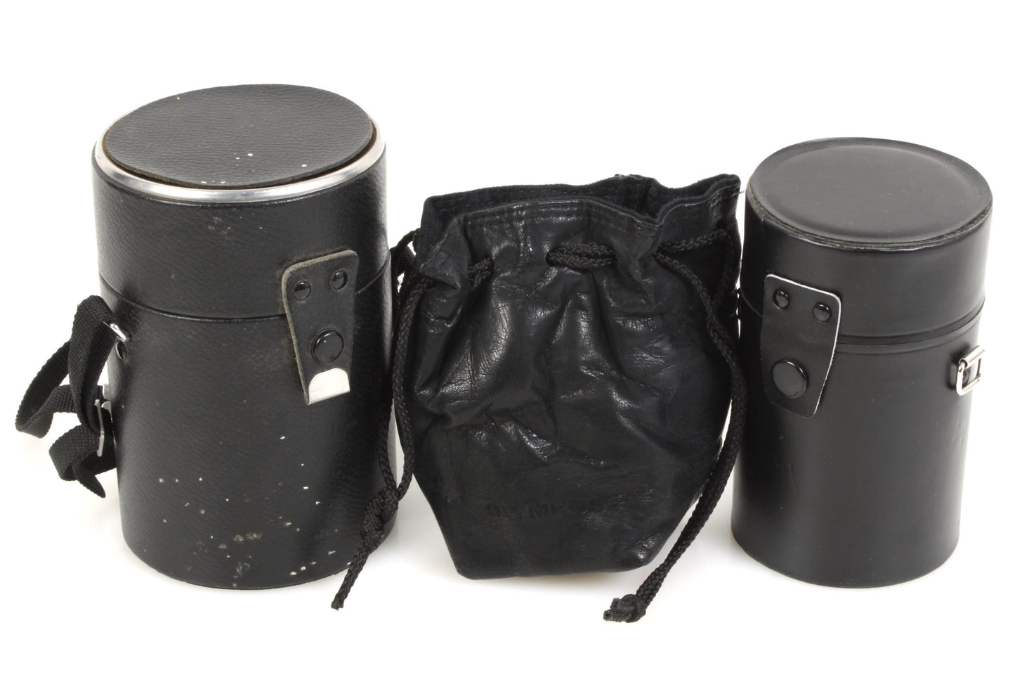 Camera Lens Cases - 2 Hard, 1 Pouch