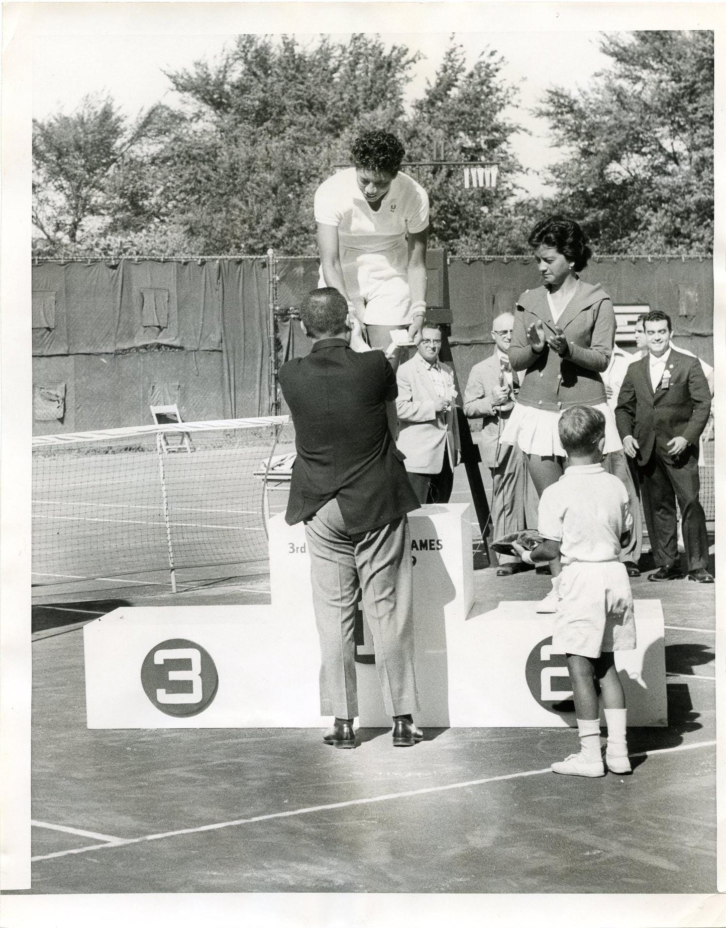 1959 Original B&W Photo Althea Gibson Tennis Player