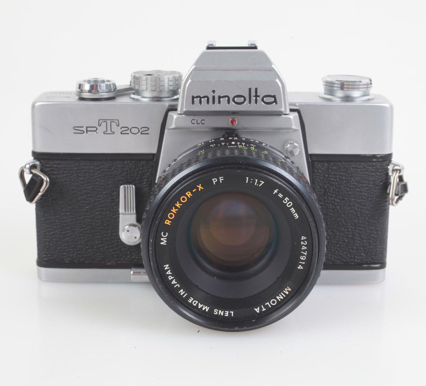 Minolta SRT202 35mm Film Camera w/ 50mm F1.7 Lens and Kodacolor 100 Film