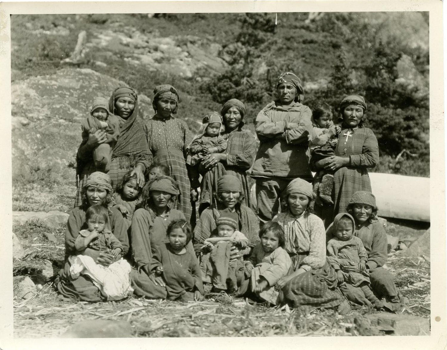 Vintage 1929 Photo Naskapi Innu Indigenous Tribe Subarctic Expedition