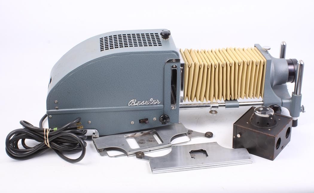 Beseler Slide King Model 3610 35mm & Lantern Slide Projector