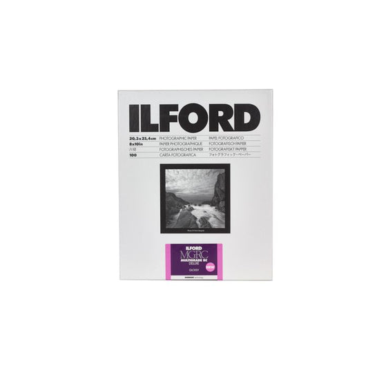 Ilford Multigrade V RC Deluxe Black & White Glossy Paper - 8 x 10" - 50 Sheets