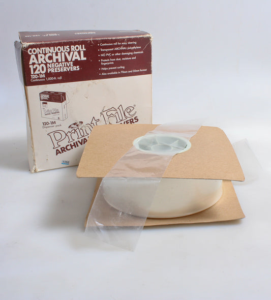120MM NEGATIVE PRESERVER SLEEVES , 900FT ROLL