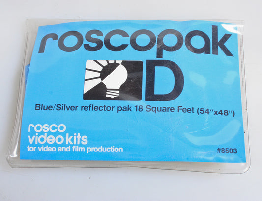 BLUE / SILVER REFLECTOR 18 SQ FT FOR VIDEO / FILM IN ORIGINAL PACKAGE