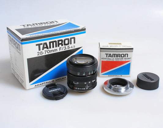 TAMRON ADAPTALL-2 28-70MM 3.5-4.5 MACRO W/ ROLLIE VOIGTLANDER ADAPTALL-2 MOUNT