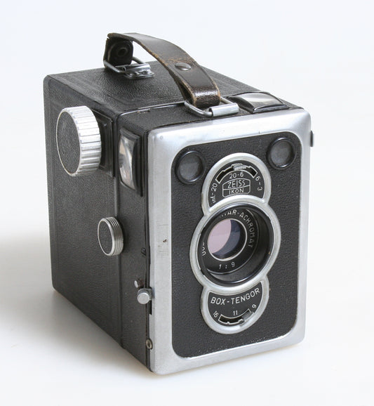 ZEISS IKON BOX TENGOR GOERZ FRONTAR VINTAGE BOX CAMERA BLACK