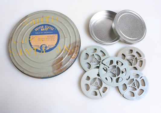 MOVIE REELS & CANS, LOT OF 6