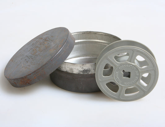 MOVIE REELS & CAN, ASSORTED SIZES