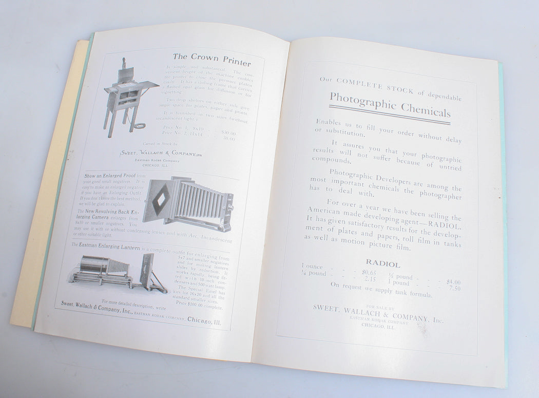 PHOTOGRAPHIC REVIEW , APRIL 1918 BY SWEET WALLACH , EASTMAN KODAK, PAPER BACK