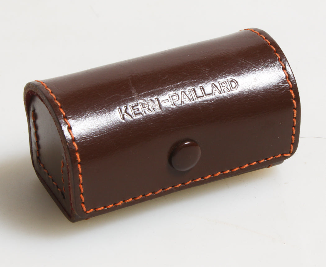 KERN-PILLARD CASE FOR 36MM 2.8 YVAR LENS, BROWN LEATHER CASE ONLY, VINTAGE