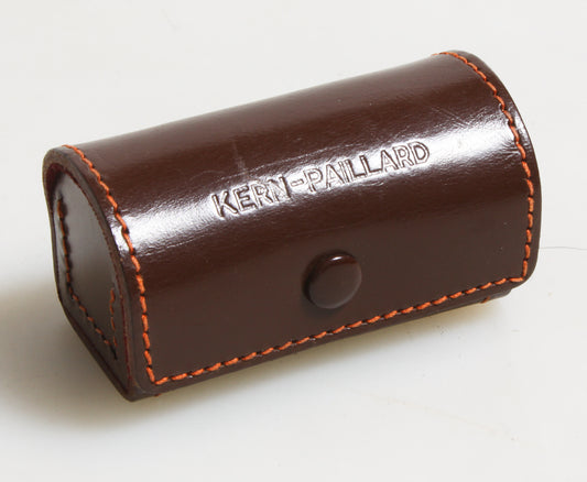 KERN-PILLARD CASE FOR 36MM 2.8 YVAR LENS, BROWN LEATHER CASE ONLY, VINTAGE