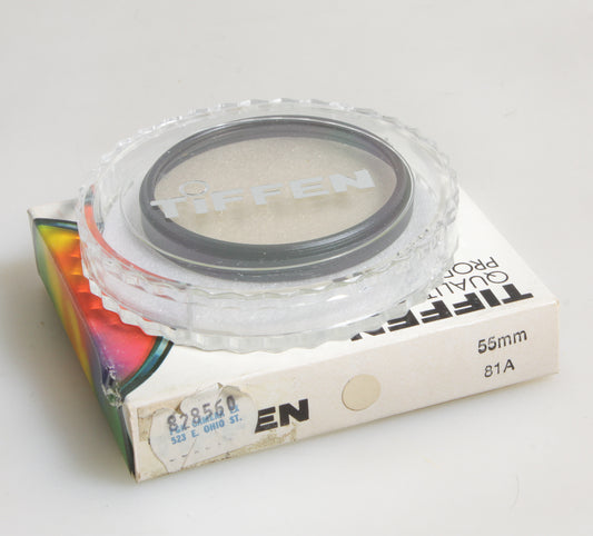 55MM 81A TIFFEN FILTER IN ORIGINAL BOX