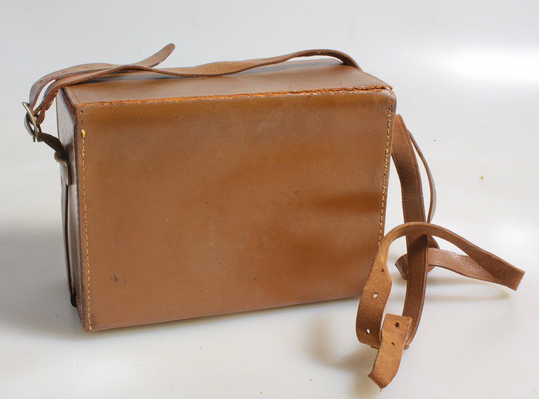 CASE FOR BOLEX PILLARD C-8 CINE CAMERA BROWN LEATHER W/STRAP