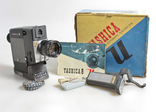 8MM CINE/MOVIE CAMERA,YASHICA U IN ORIGINAL BOX,W/EXTRA