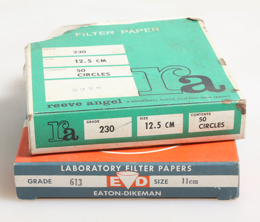 LABORATORY FILTER PAPERS, GRADE 230 , 613 , SIZE 11 CM & 12.5 CM