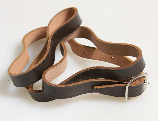 CAMERA STRAP, BROWN LEATHER, 1960S