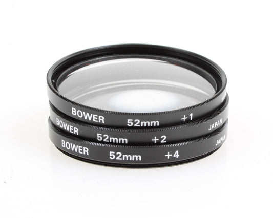 Bower Macro Filters 52mm, Set of 3 in Case