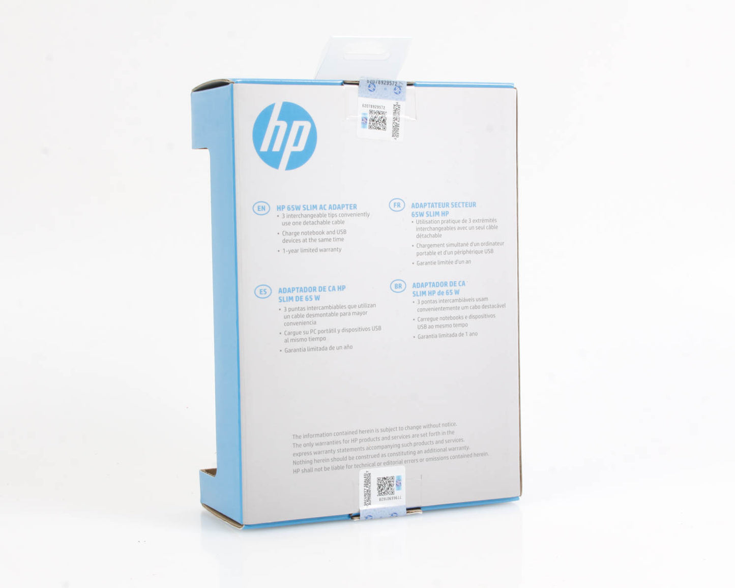 Original 65W HP AC Adapter Power Supply for Slim Desktop PC New in Box