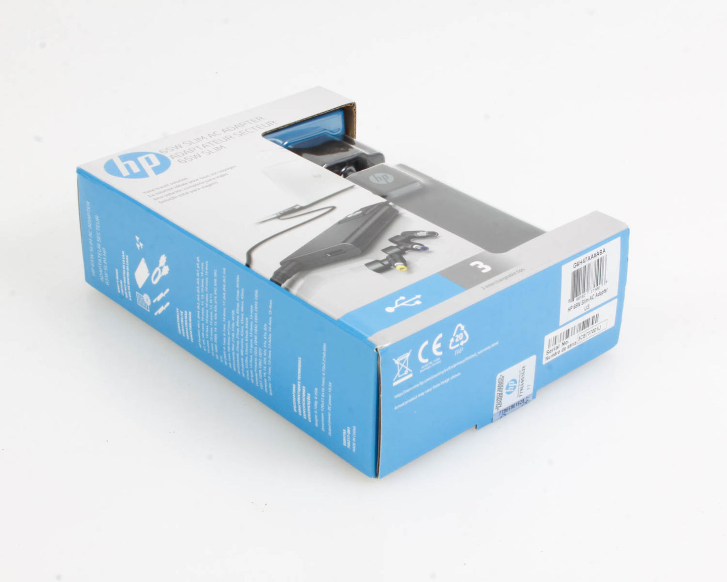 Original 65W HP AC Adapter Power Supply for Slim Desktop PC New in Box