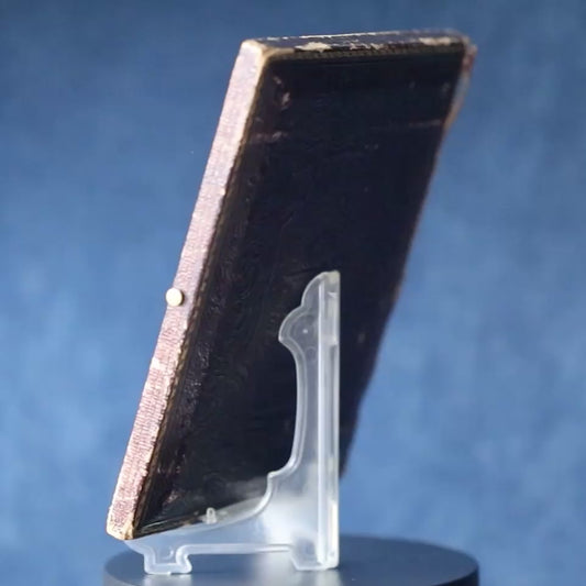 Ambrotype 1/2 Half Plate Man W Large Bowtie