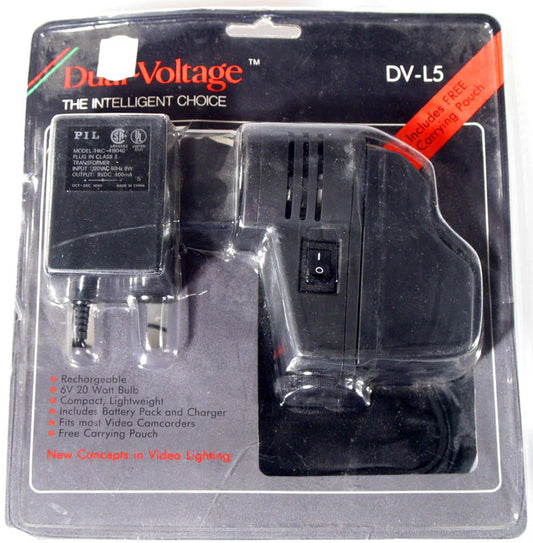 Dual Voltage Video Light with Battery Pack - Compact On-Location Studio Lighting for YouTube & Interviews