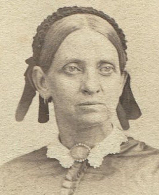HEAVY EYED WOMAN WEARING BONNET. CDV.