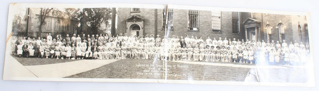 Vintage G.A.R. Ladies 53rd Convention Photo, 1939 Washington PA Panorama
