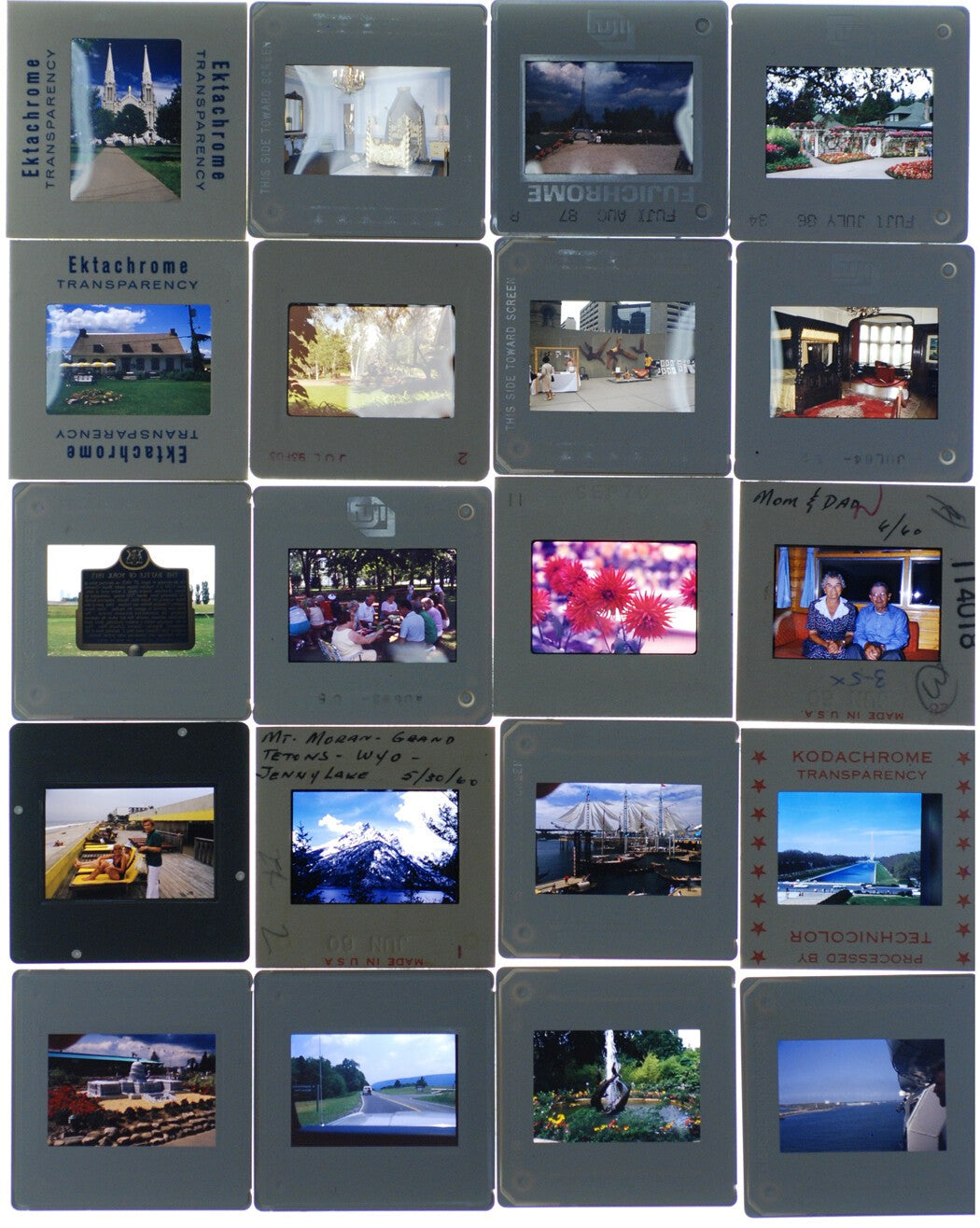 Vintage Americana 300-Photo Transparency Slides, 2x2, Sealed Pack for Projection