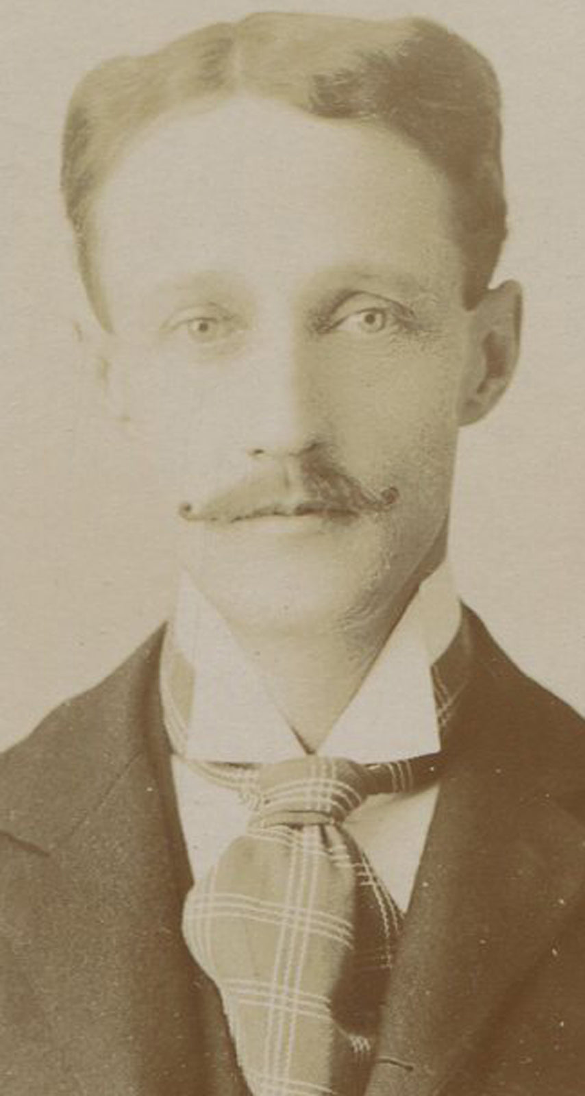 FAIR LOOKING YOUNG MAN, SINCERE EXPRESSION. CIRCA 1890.