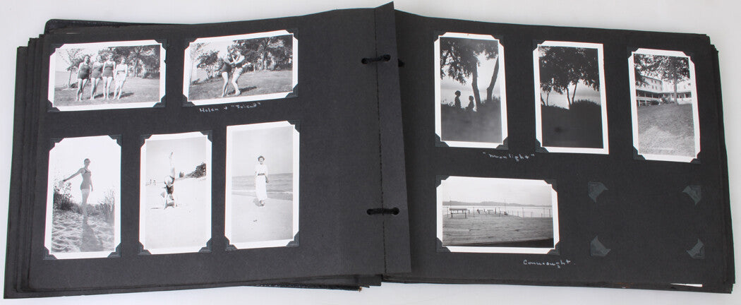 AMERICAN FAMILY LIFE. VINTAGE PHOTO ALBUM.  CIRCA 1910-30.