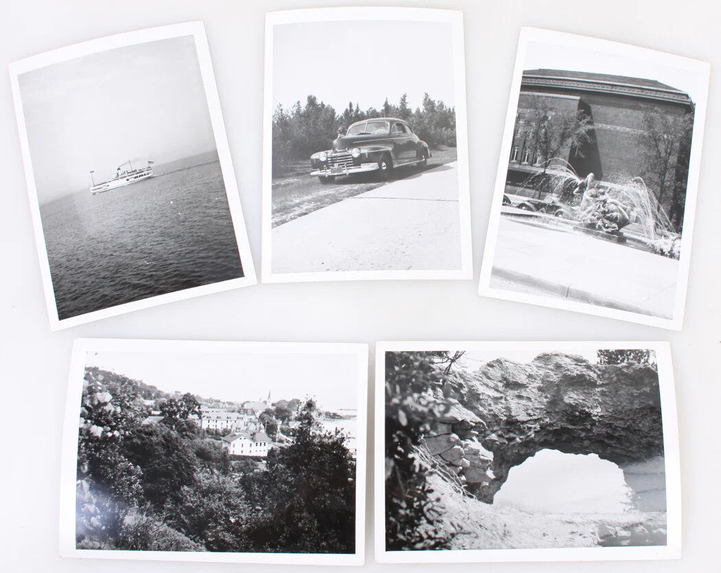 Rare Vintage 5x7 Silver Prints 5-Set: America in Amateur Photographs, Circa