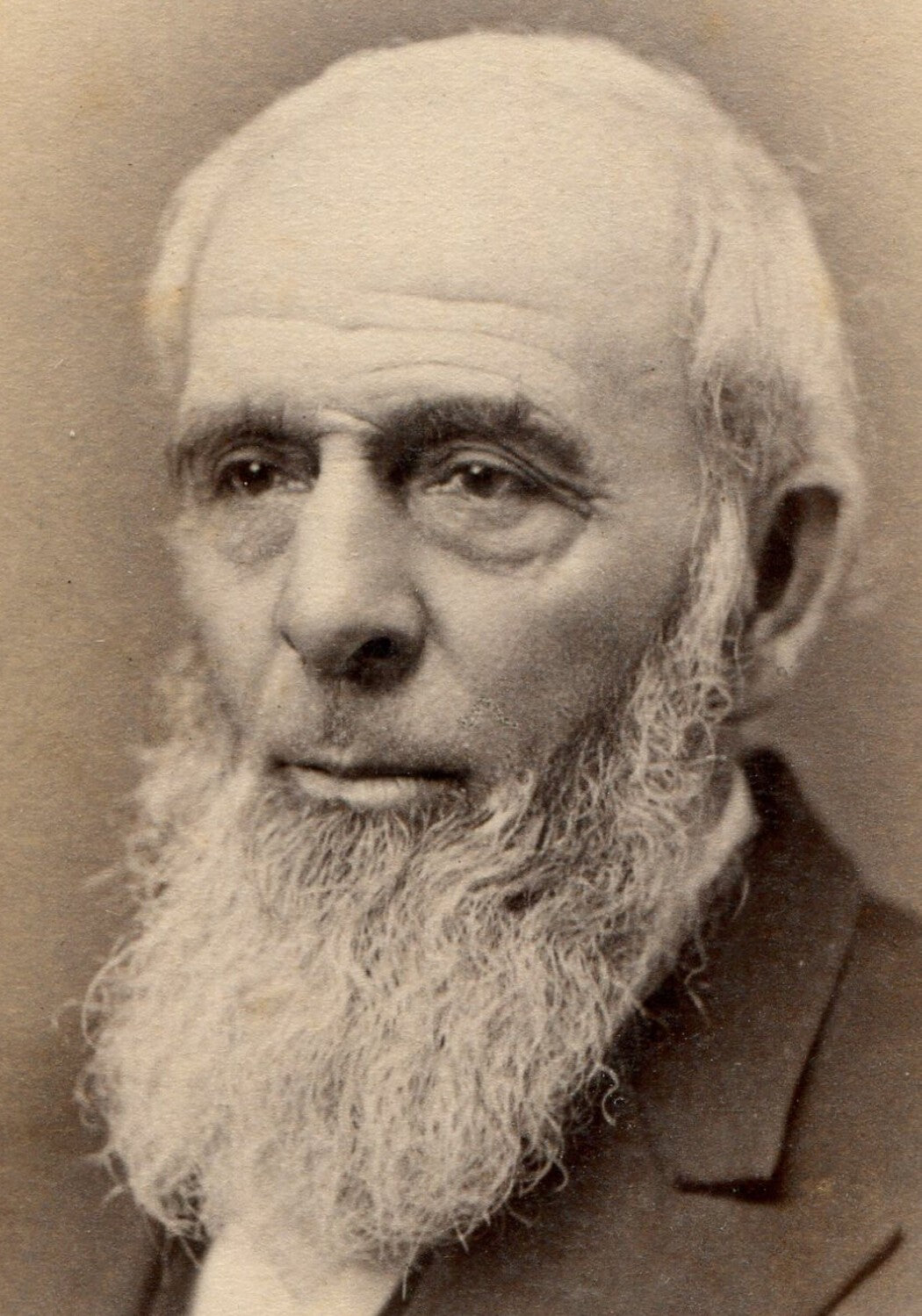 MAN IMPERSONATING RIP VAN WINKLE.  CDV. FORT EDWARD, N.Y.