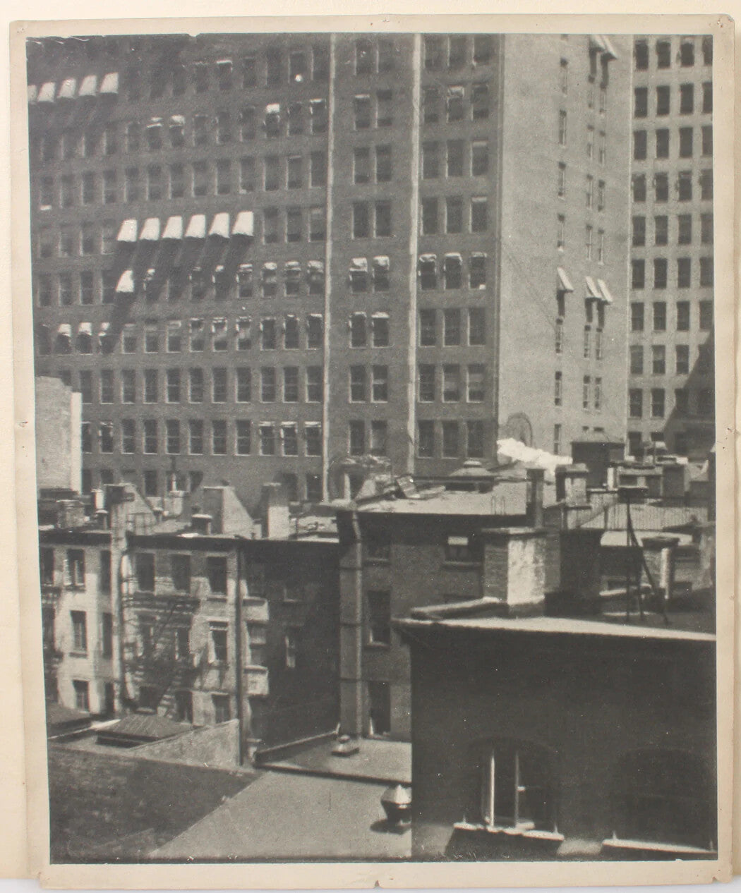 Vintage Architectural Photo Print - 17x14 Silver Print of a Jumble of Buildings