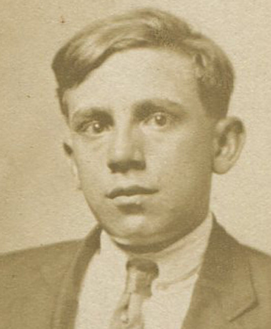Vintage 1920s Photo Postcard - Young Man with Big Ears, Surprised Expression,