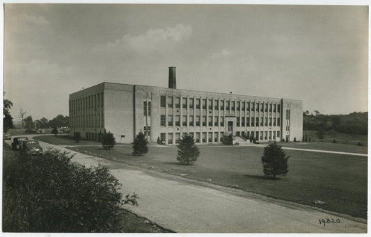 Vintage Shaler High School Photo, Glenshaw PA, B&W 1950s–60s Mid-Century Wall