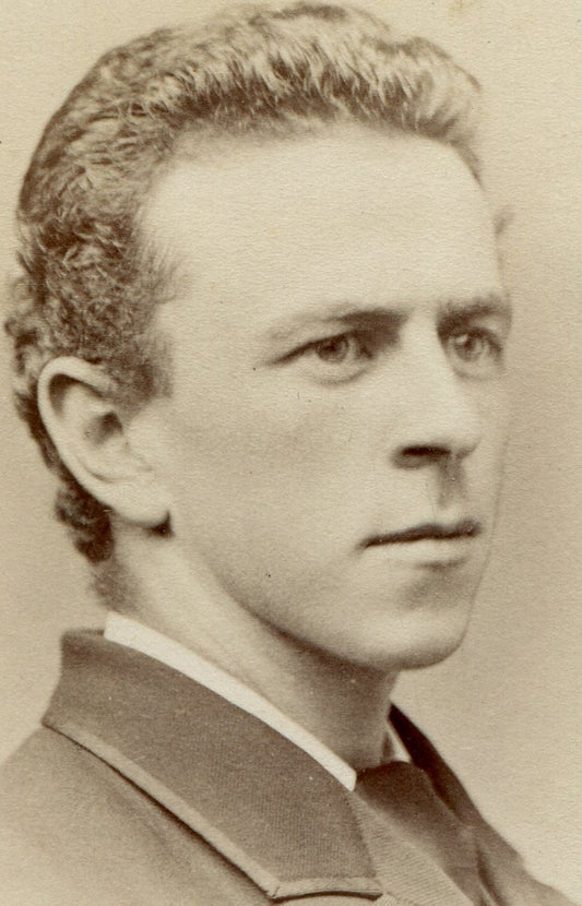 VERY HANDSOME MAN WITH WAVY HAIR. CDV. BOSTON, MASS.