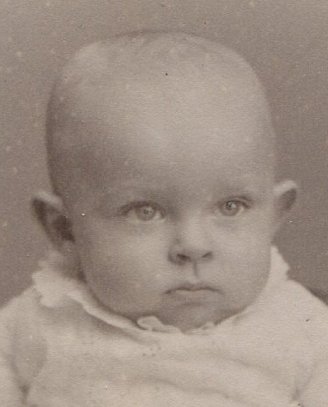 Rare Vintage Baby Photo Akron OH - Original Card Back, Maker Mark, Collectible