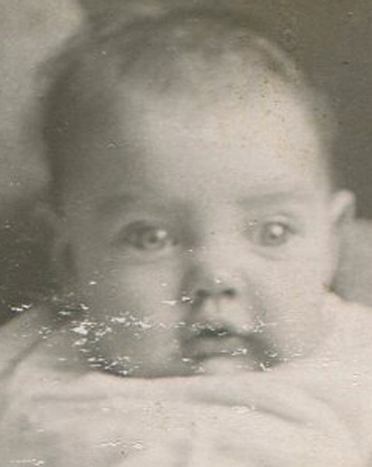 Vintage Hidden Mother Cabinet Card Photo, Drunk Baby Portrait, Historic Vintage