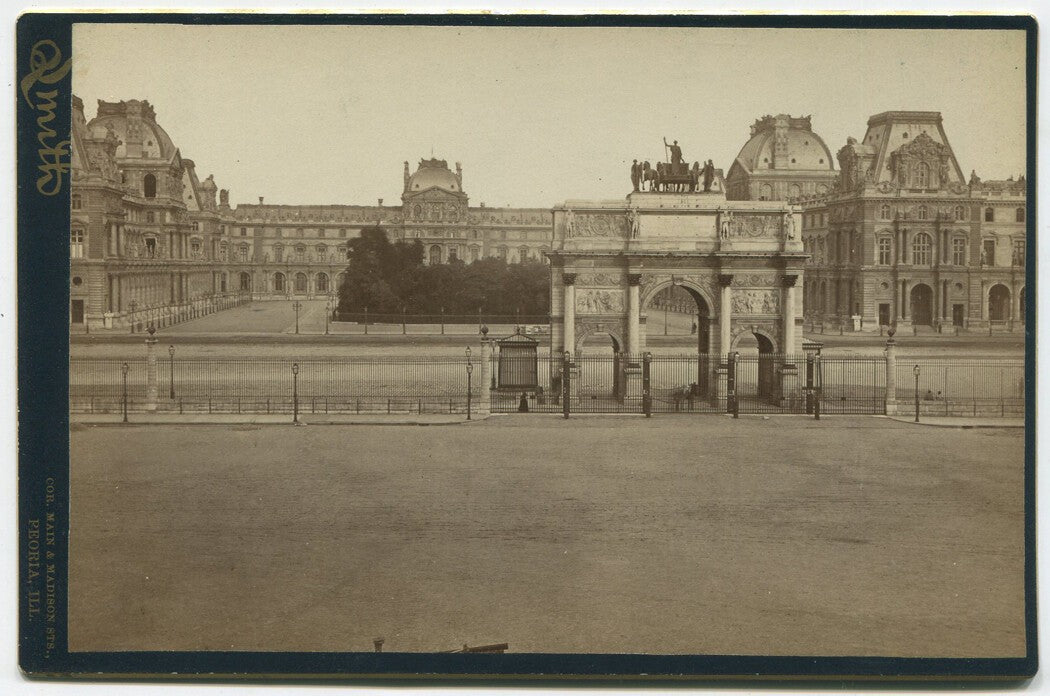 Vintage Palace of the Tuileries Paris Cabinet Card - Historic Paris Photograph,