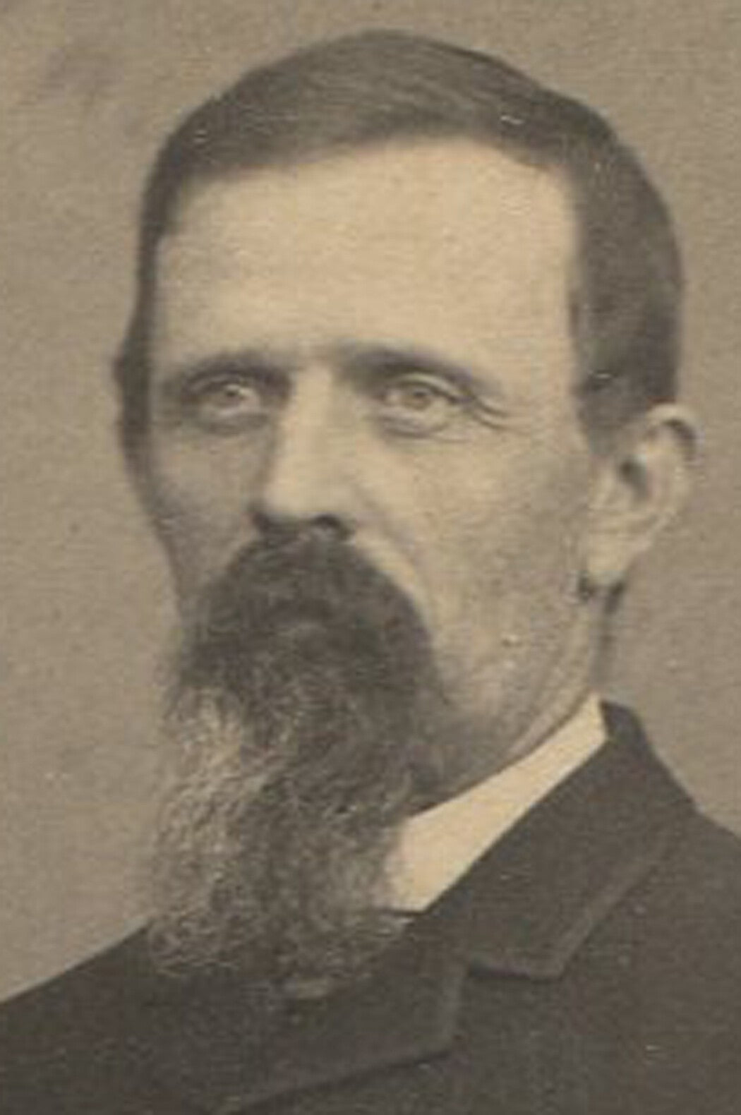 Vintage Cabinet Card Portrait: Man with Long Goatee & Cane, Myerstown PA,
